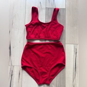 ARQ Vibrant Red Bra and Brief Set